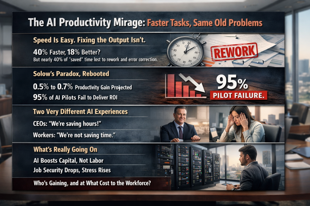 The AI Productivity Mirage: Faster Tasks, Same Old Problems
