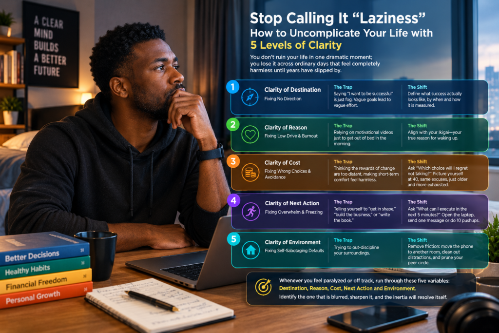 Stop Calling It “Laziness”: How to Uncomplicate Your Life with 5 Levels of Clarity
